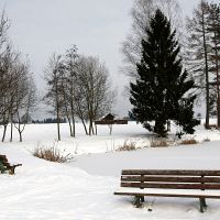 oberwäldener see im winter
